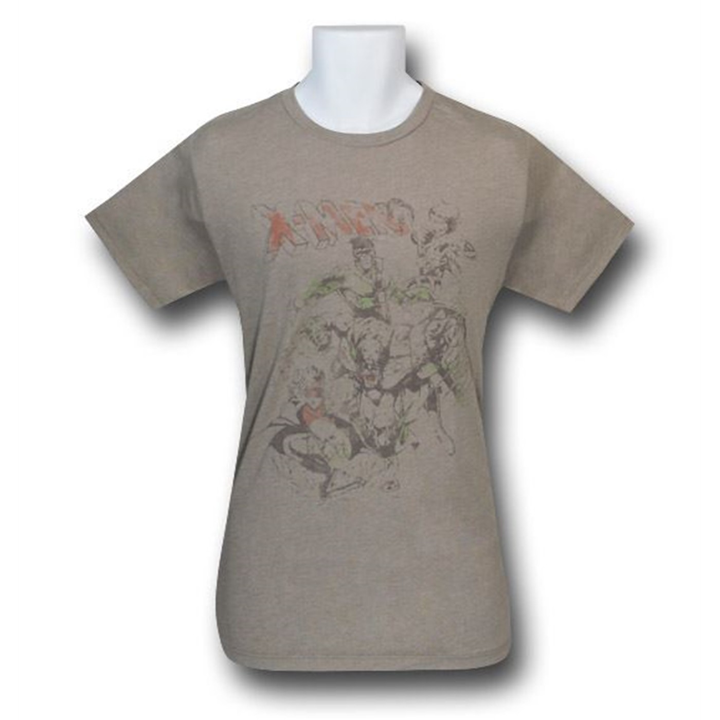 X-Men Heather Sand Junk Food T-Shirt, Brown