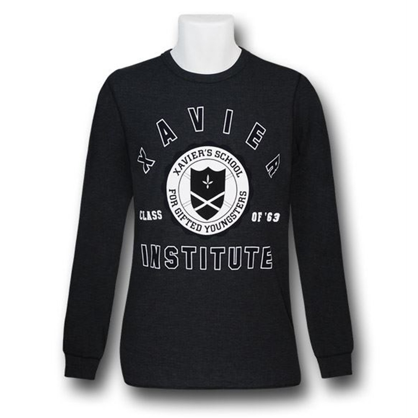 X-Men Institute Thermal Long Sleeve T-Shirt, Grey