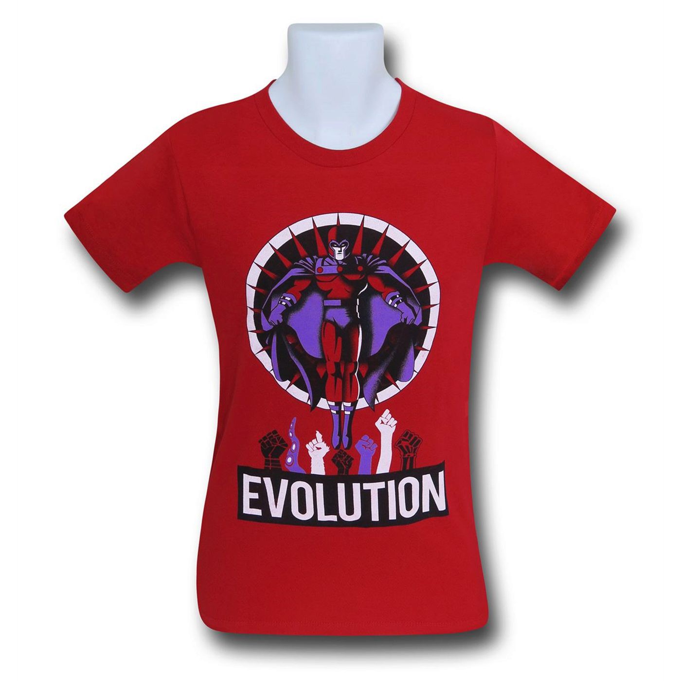 X-Men Magneto Evolution 30 Single T-Shirt, Red