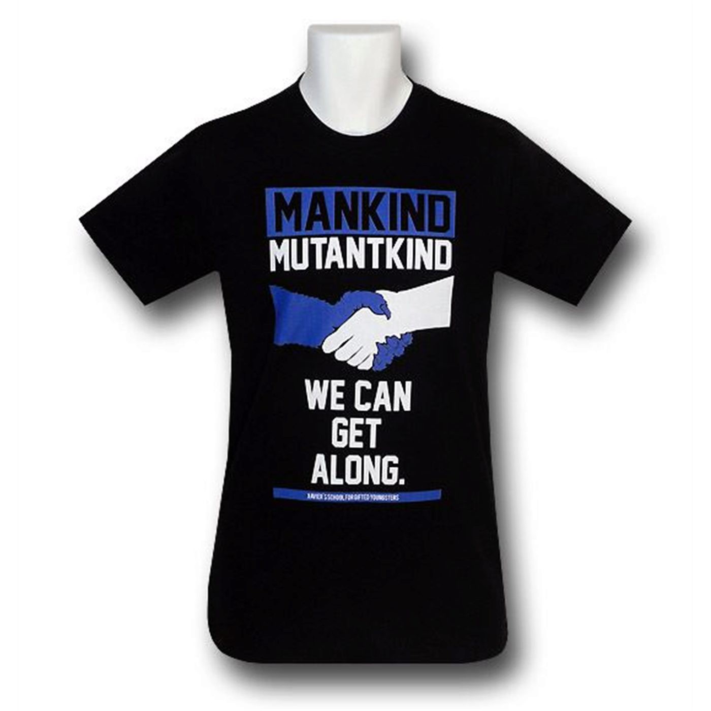 X-Men We Can Get Along 30 Single T-Shirt, Black