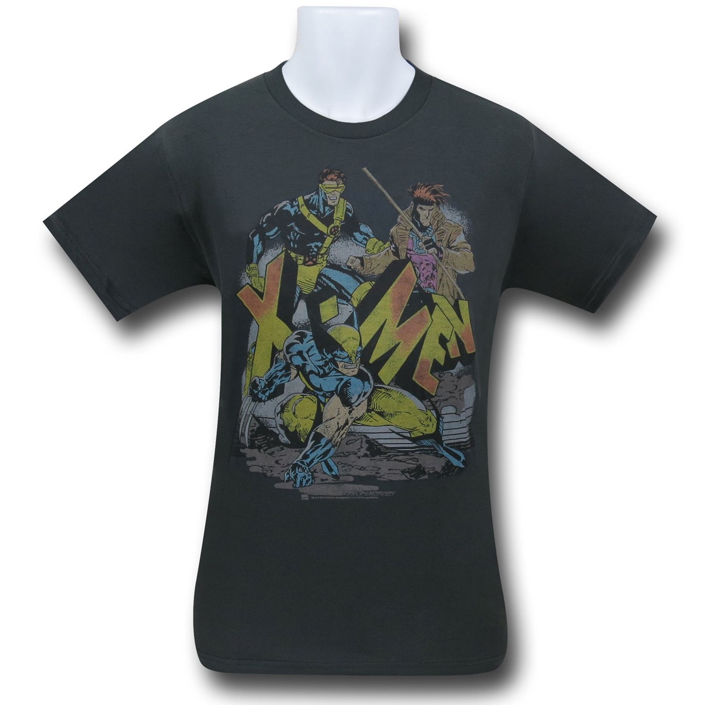 X-Men Mash Up Junk Food T-Shirt, Black