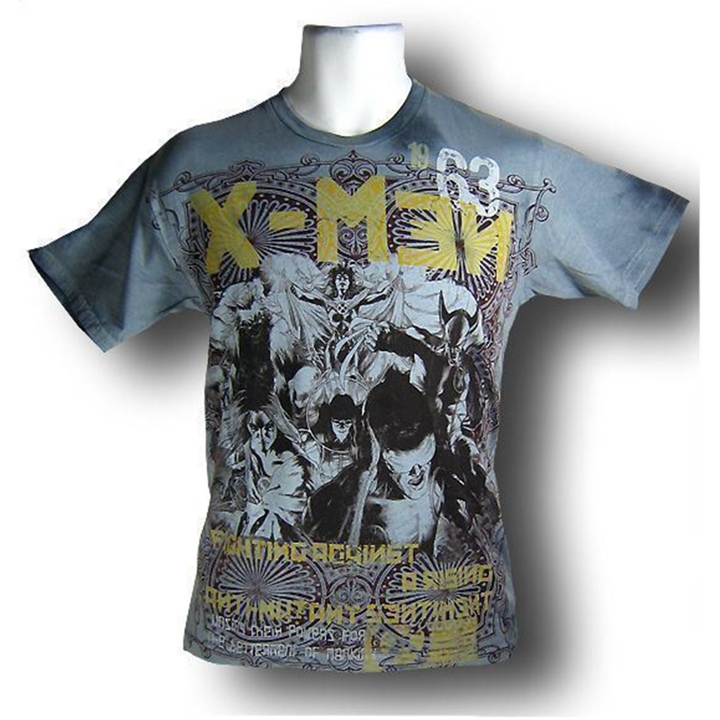 X-Men Devolve Rise Against T-Shirt, Grey