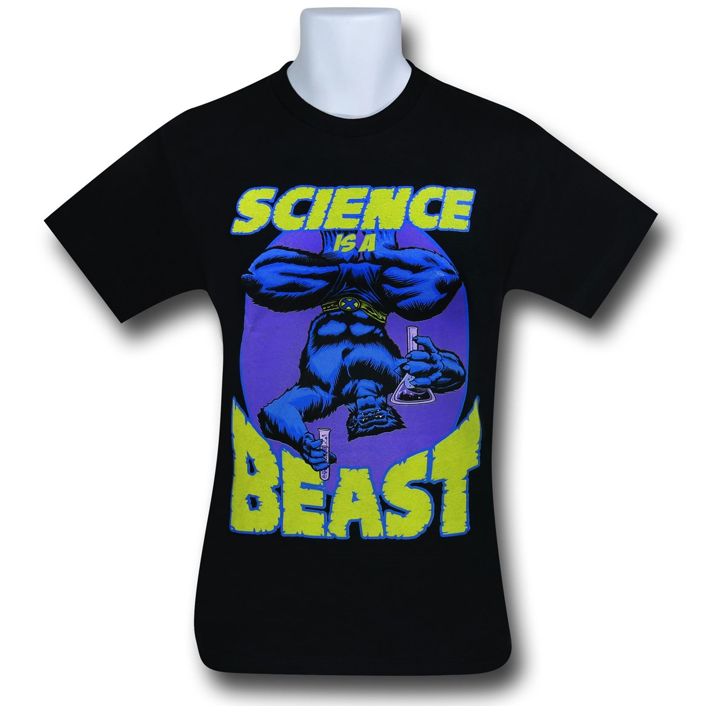 X-Men Science Beast 30 Single T-Shirt, Black