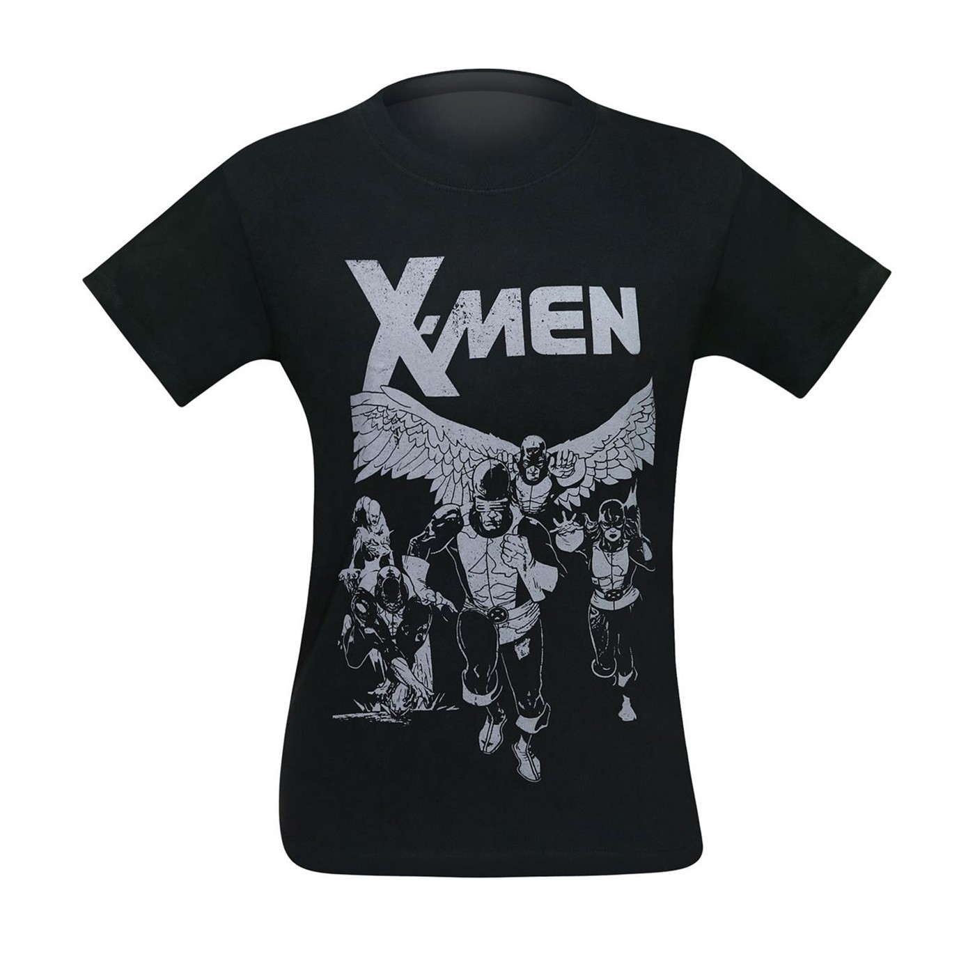 X-Men Classic Team on Black Men's T-Shirt, Black
