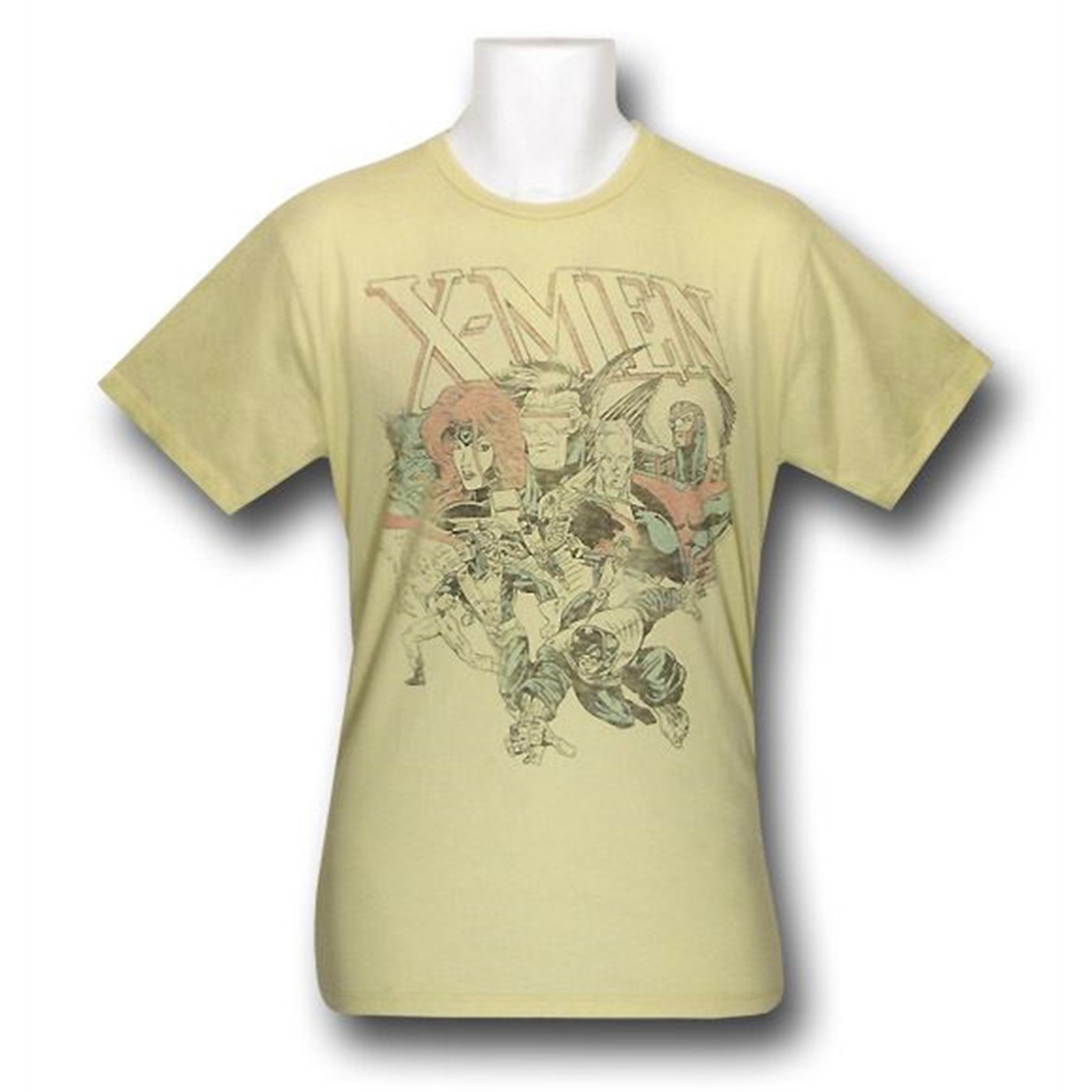 X-Factor Vintage Yellow Junk Food T-Shirt, Yellow