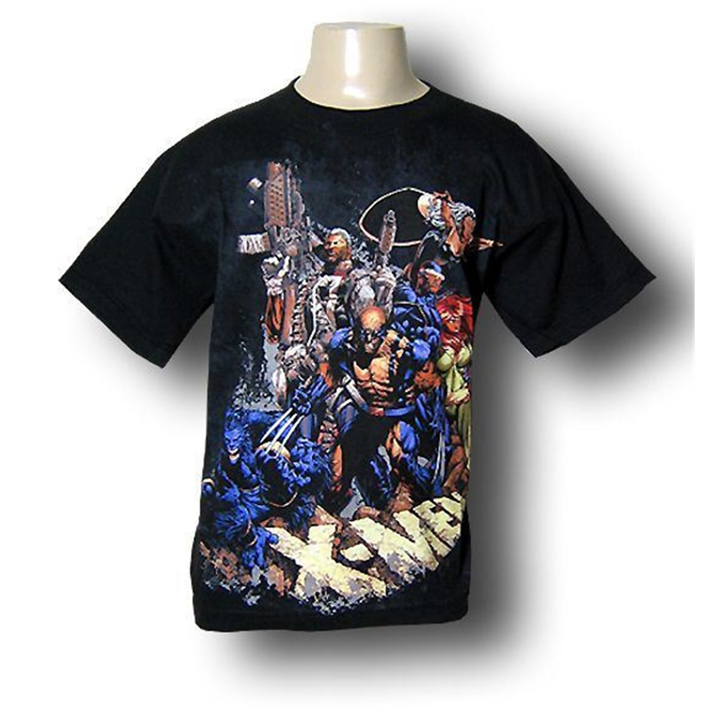 X-Men Youth Warriors by David Finch T-Shirt, Black