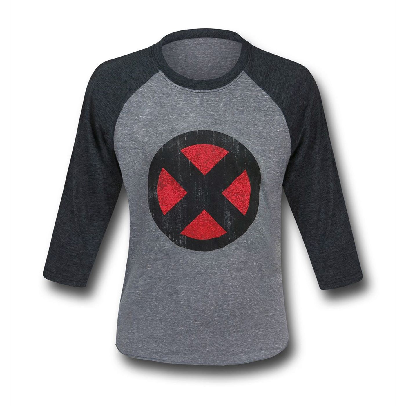 X-Men Symbol Men's Heather Baseball T-Shirt