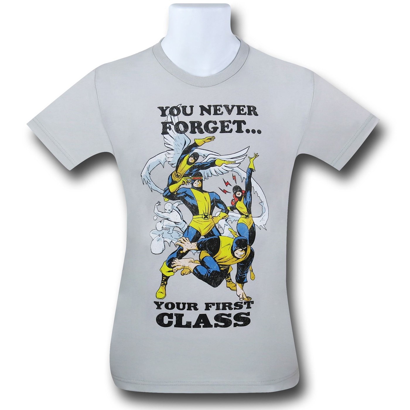 X-Men Never Forget 1st Class 30 Single T-Shirt, Grey