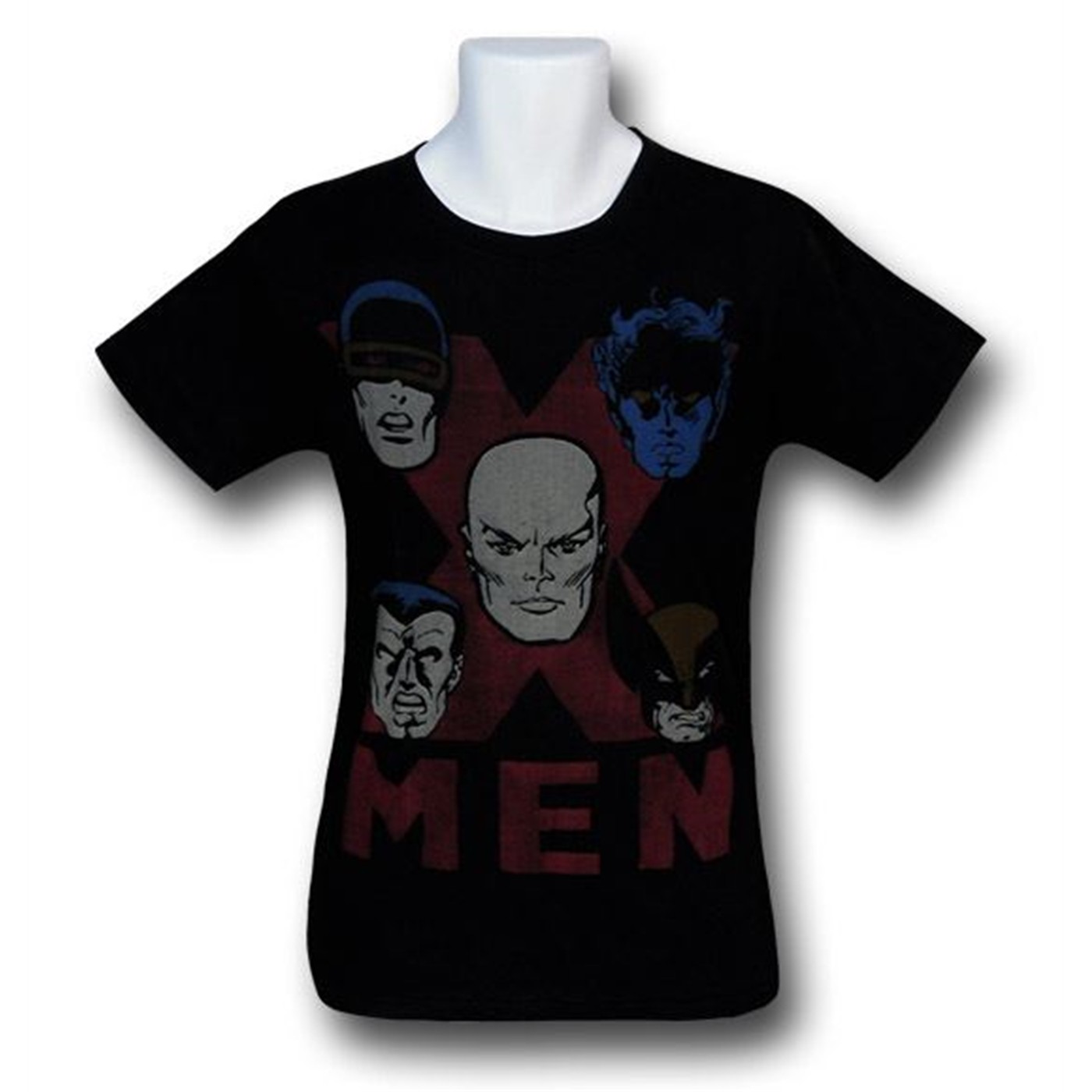 X-Men Red X Black 30 Single T-Shirt, Black