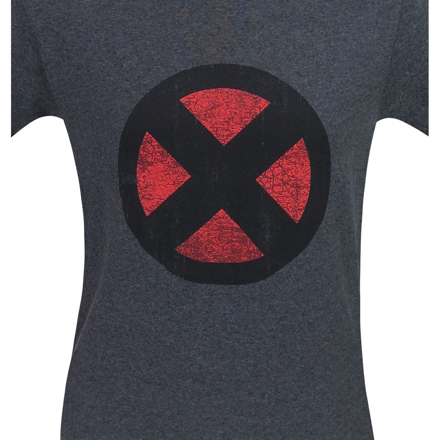 X Men Distressed Symbol Grey T Shirt