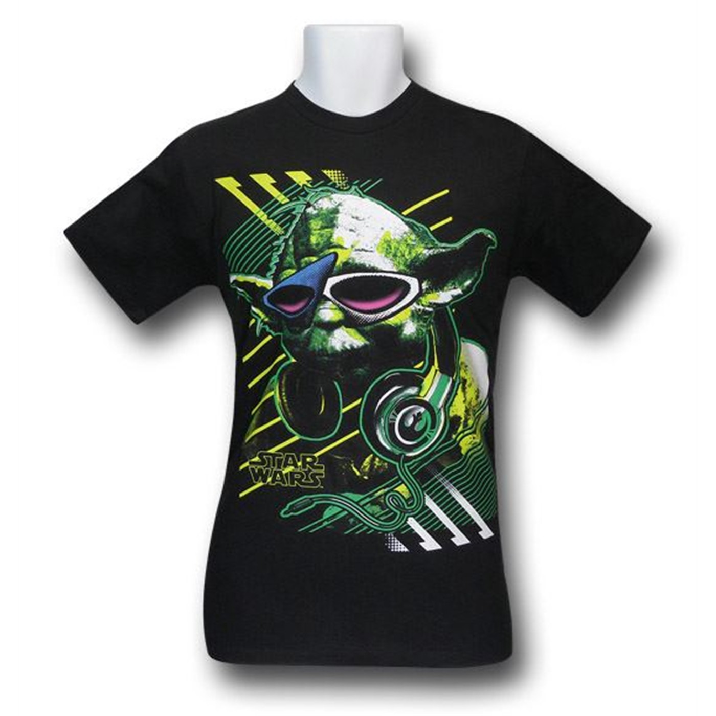 Yoda Rockin' To Ziggy 30 Single T-Shirt, Black