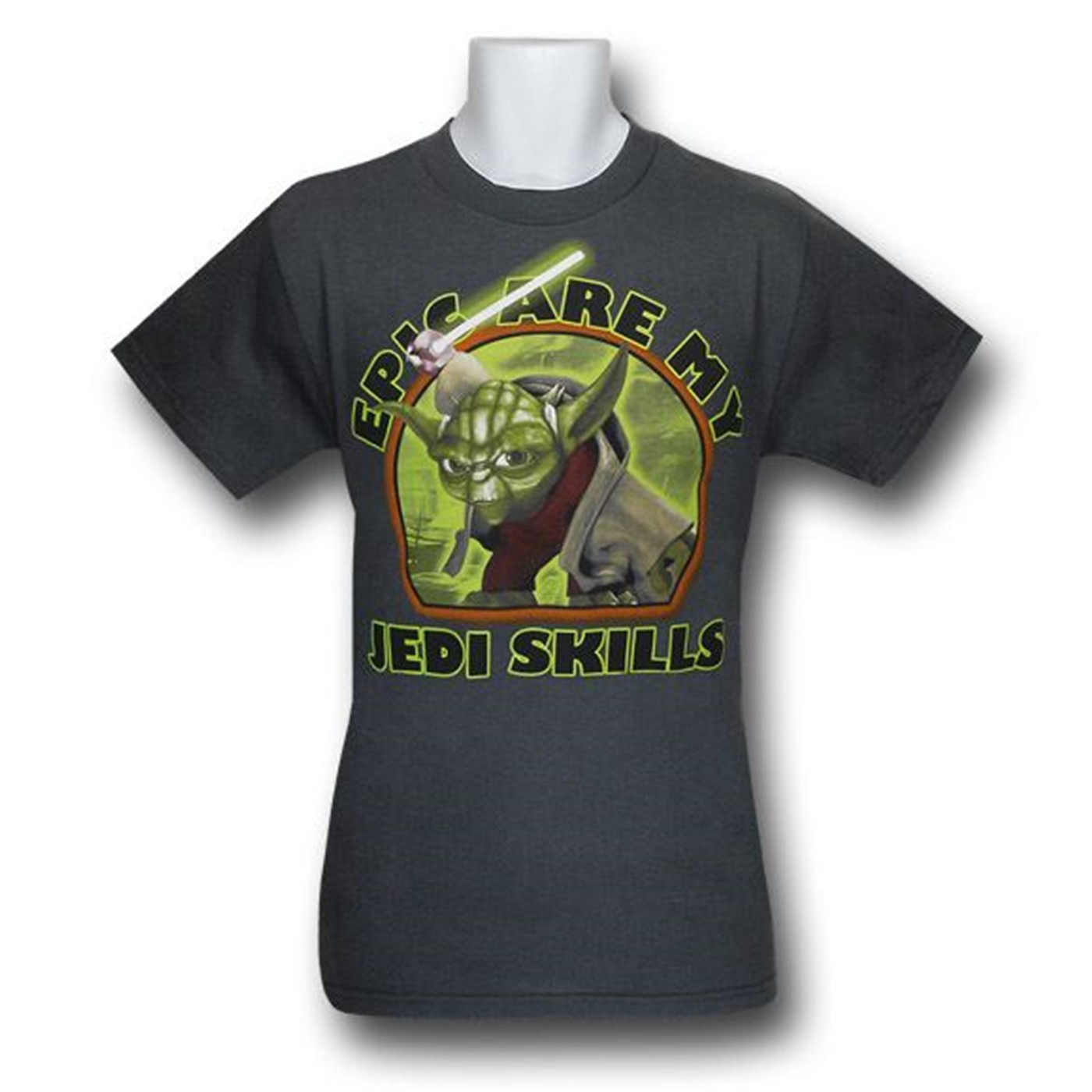 Yoda 'Epic Jedi Skills' Kid's T-Shirt, Grey