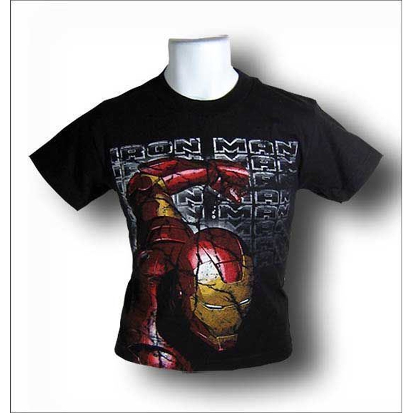 Iron Man Youth Poster T-Shirt, Black