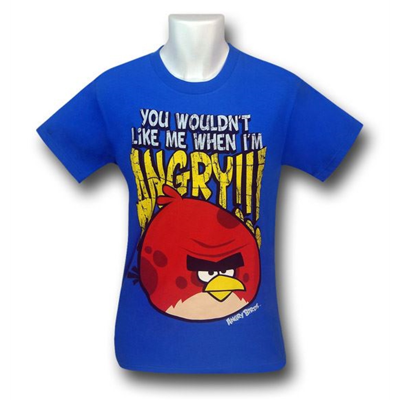 Angry Birds Hulk Like Kids T-Shirt, Blue