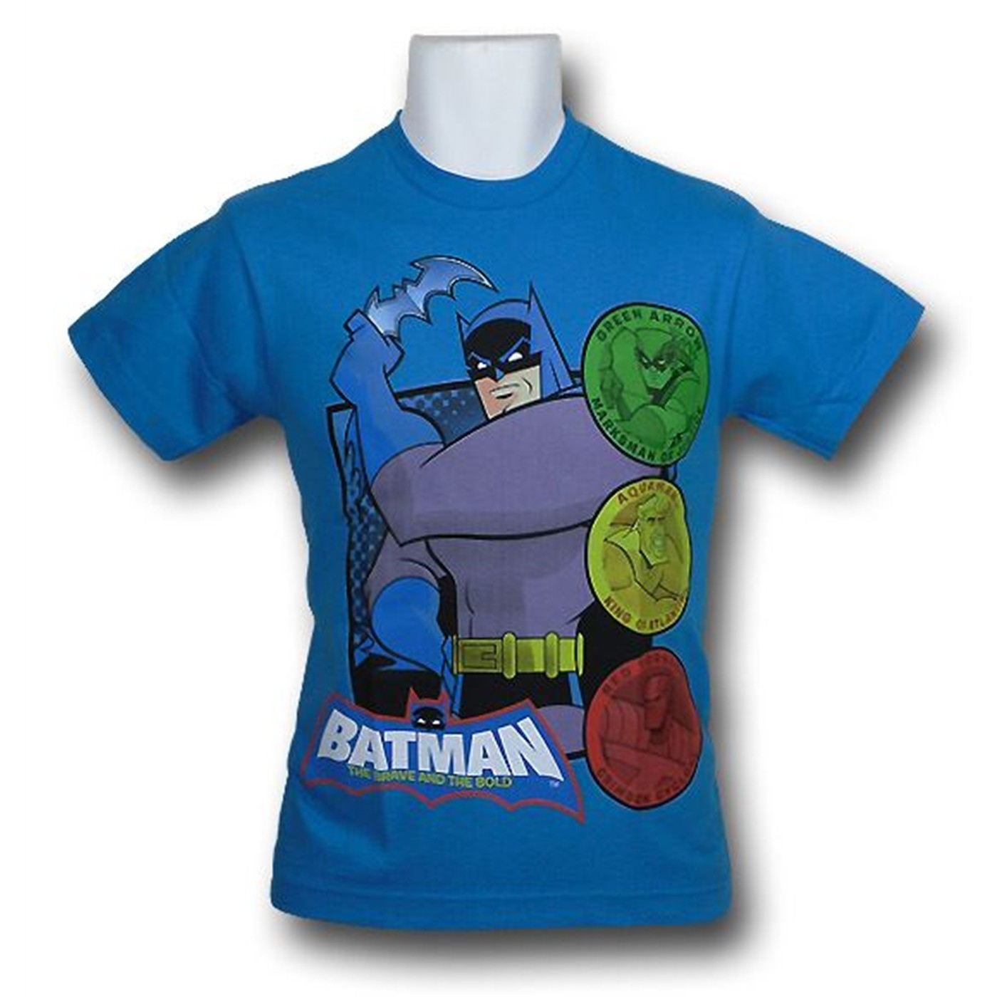 Batman Youth Brave and the Bold Coins T-Shirt, Blue