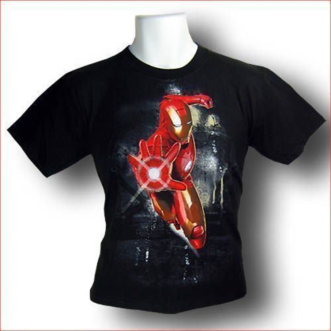 Iron Man Youth Tank Buster T-Shirt, Black