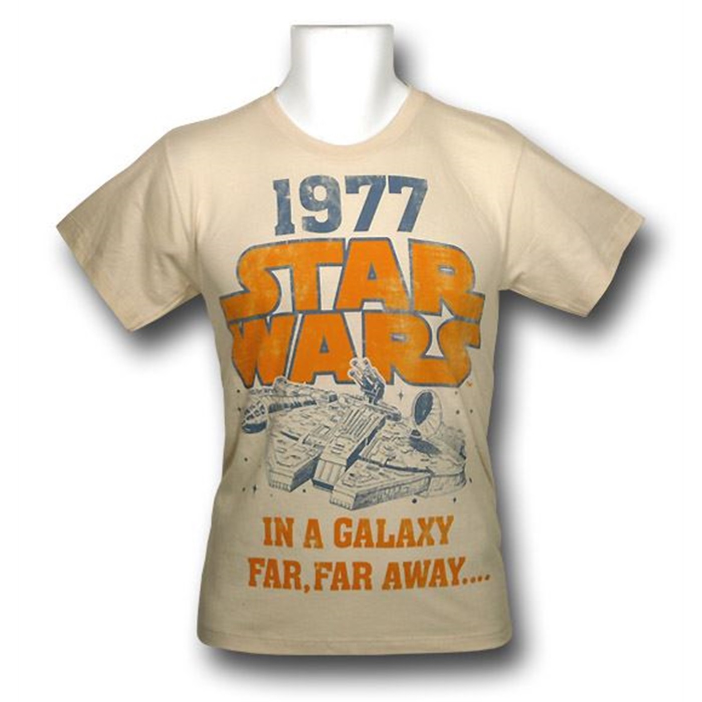 Star Wars 1977 30 Single Youth T-Shirt, White