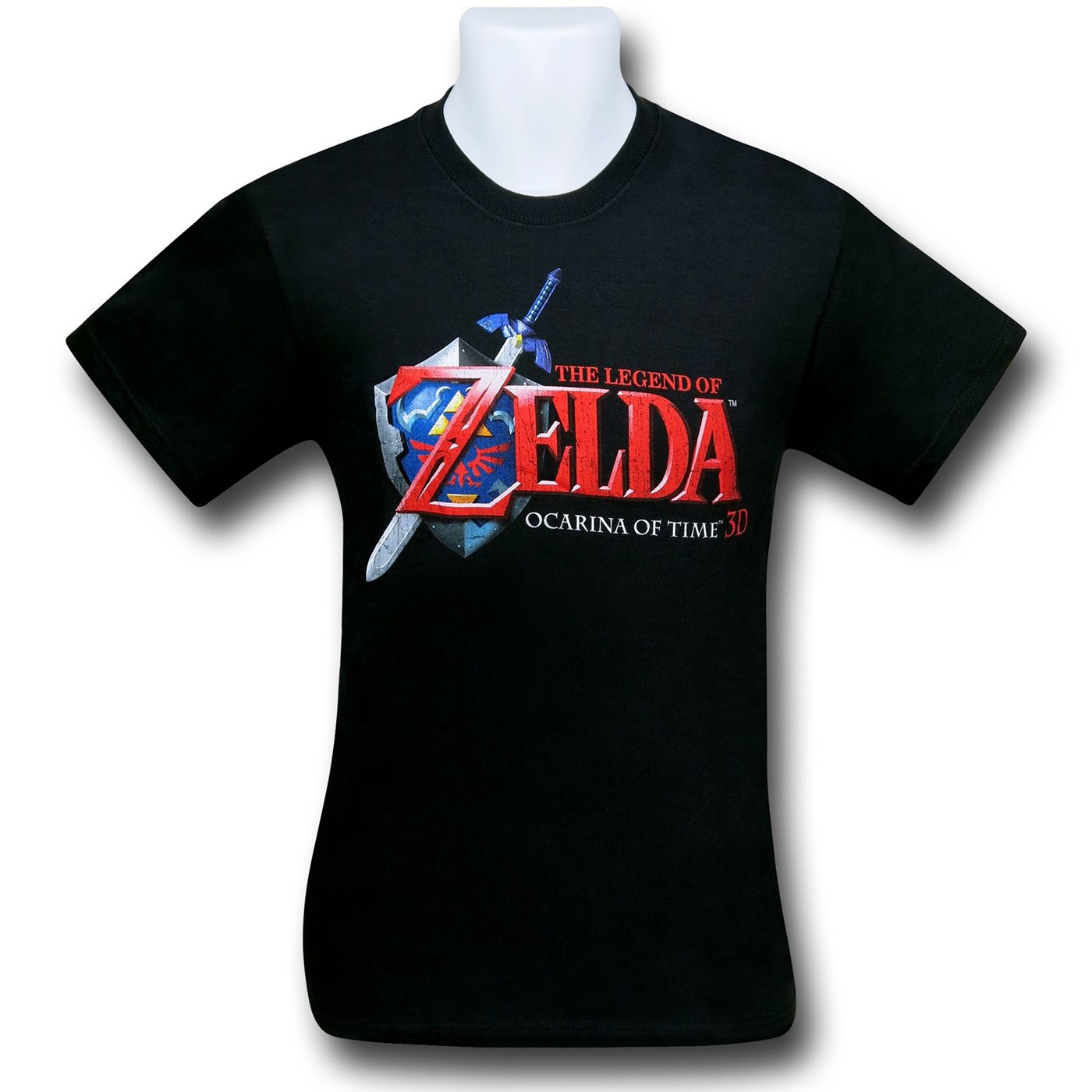 Legend of Zelda Ocarina Logo T-Shirt, Black