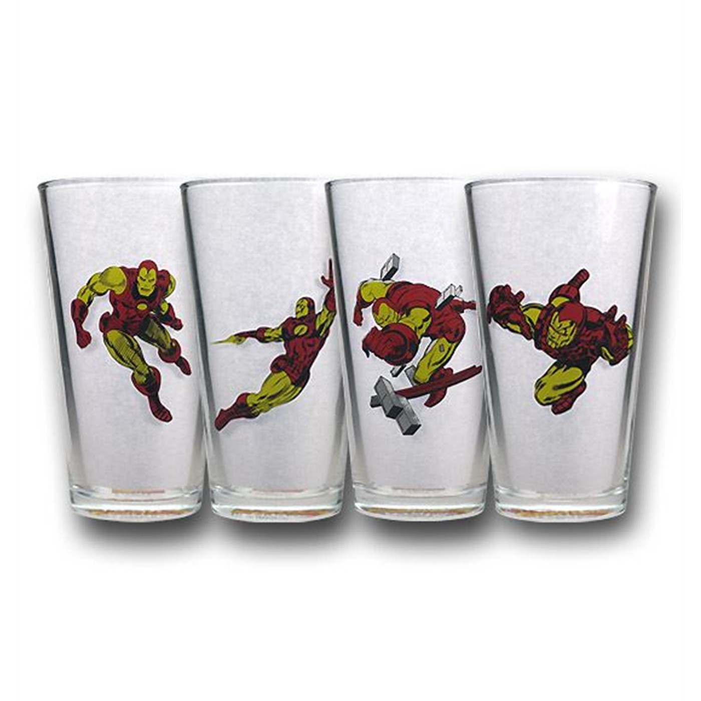 Iron Man 16 oz Pint Glass Set