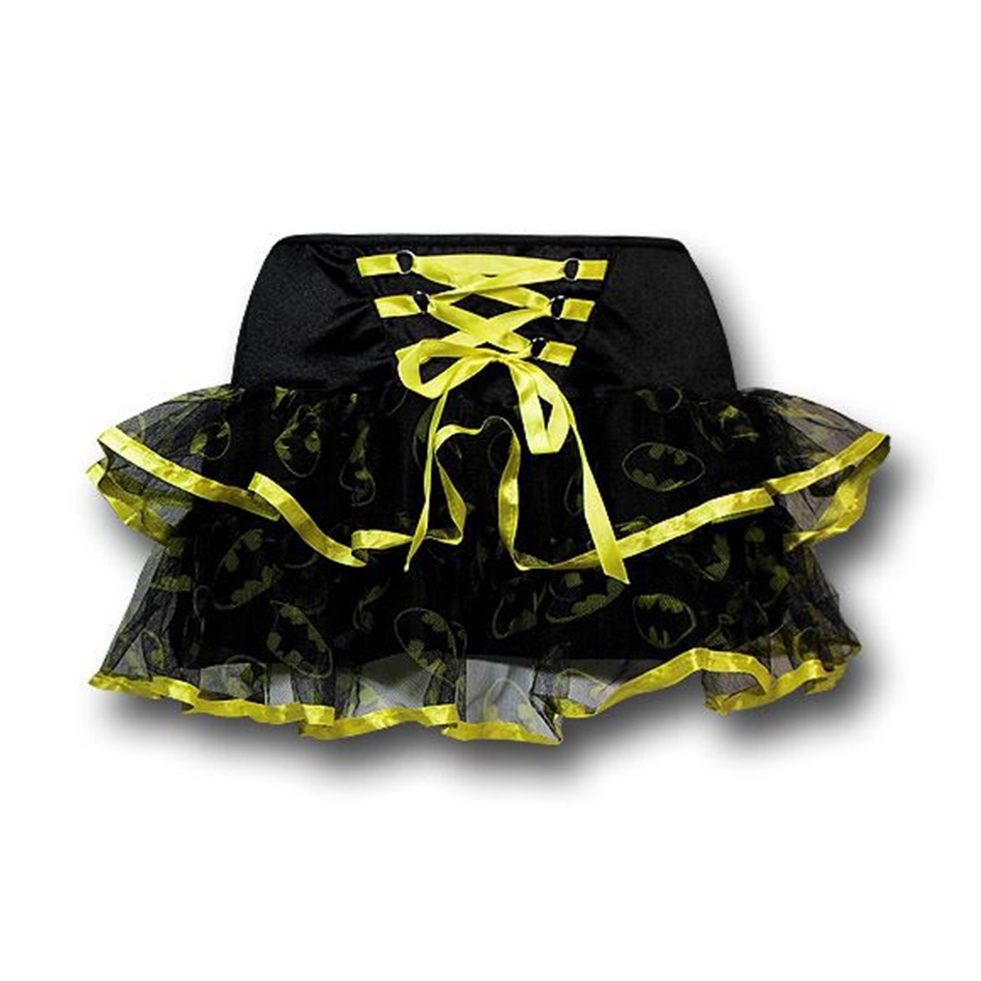 Batgirl Tie Waistband Women's Tutu, Black