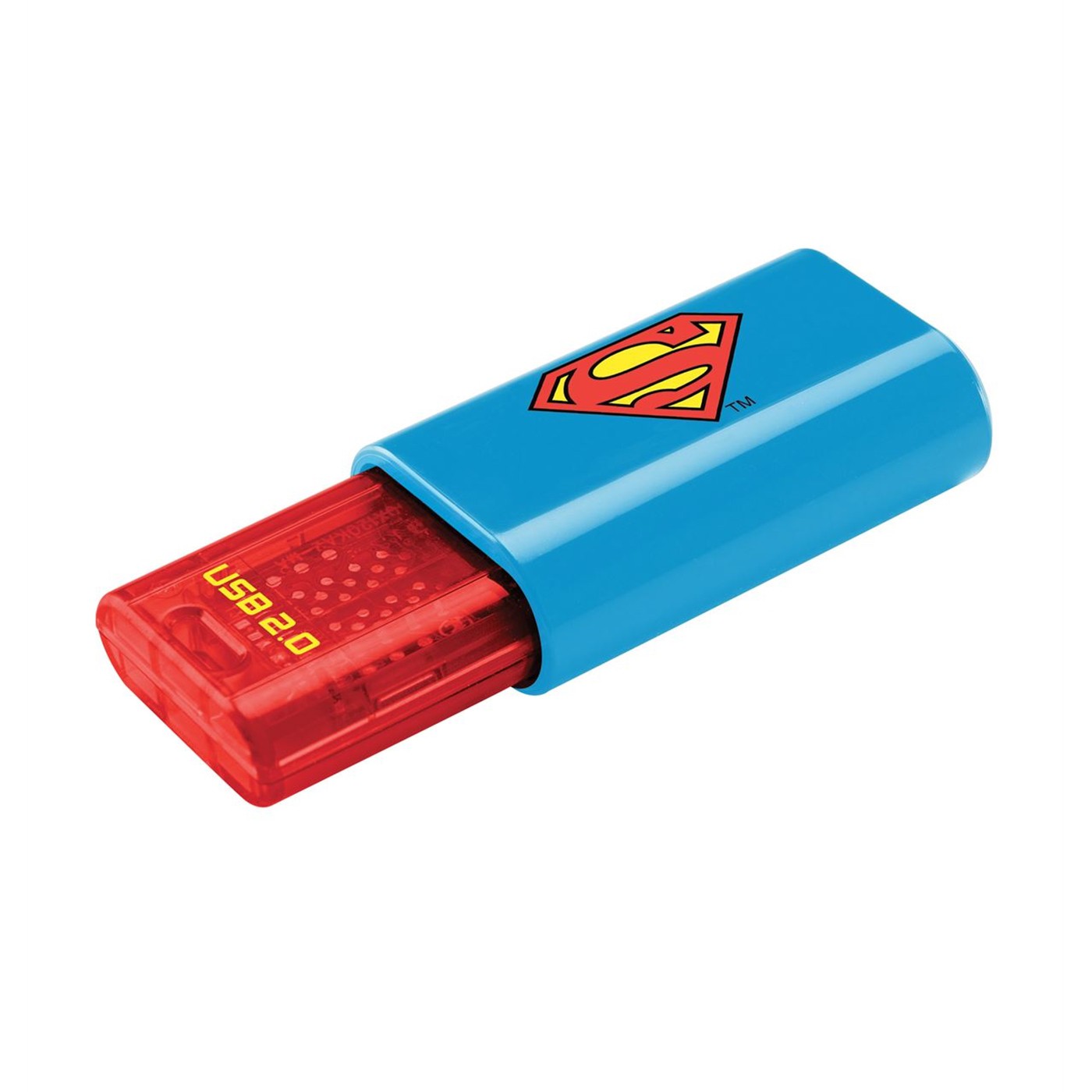Superman Symbol 8GB USB2 Drive, Blue