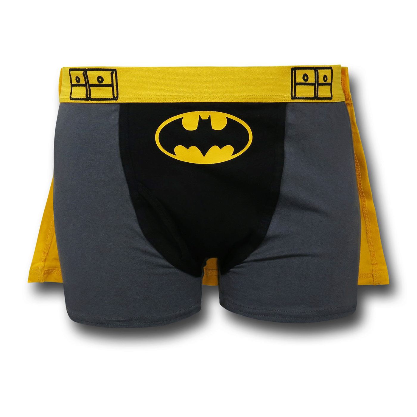 Batman Belt Caped Boxer Briefs, Black