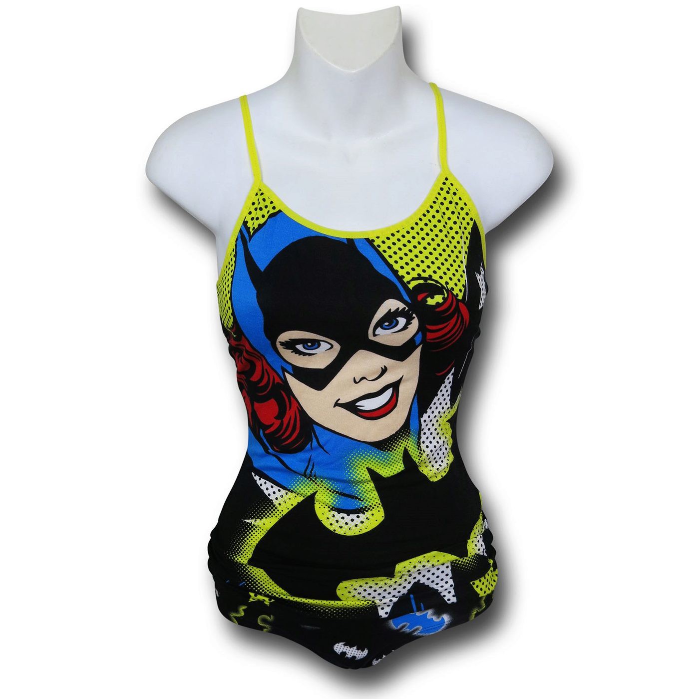 Batgirl Face Women's Cami & Panty Set, Black