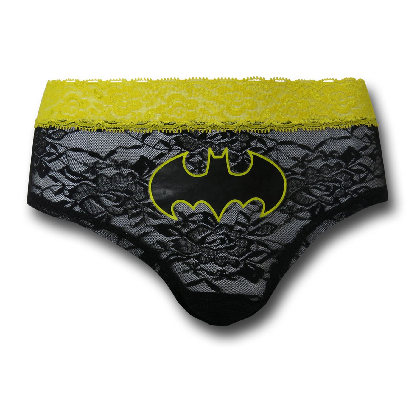 Batgirl Women's Lace Hipster Panty, Black