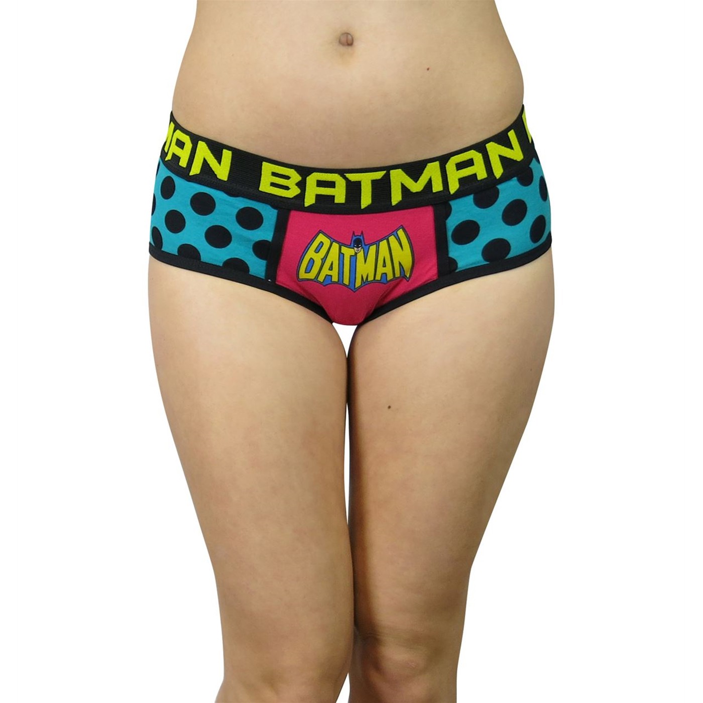 Batman Retro Polka Dots Women's Panty, Pink