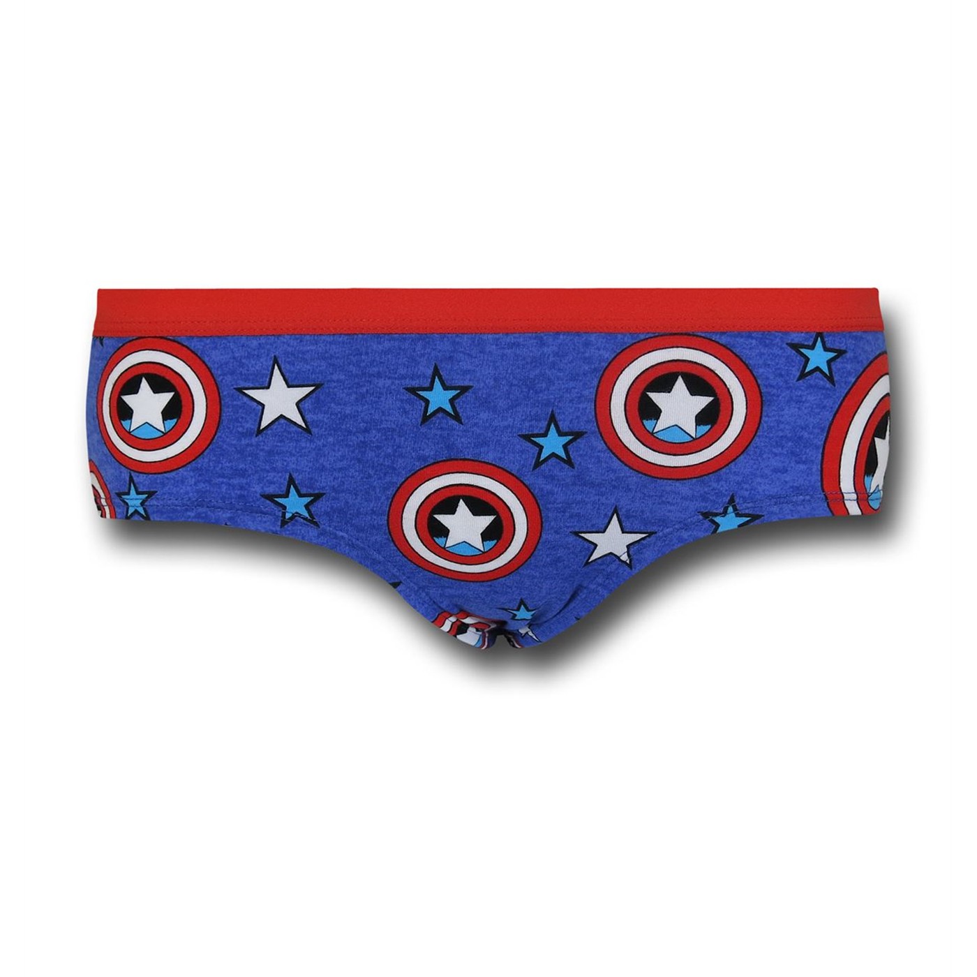 Captain America Stars Stripes & Shields Women's Panty, Blue