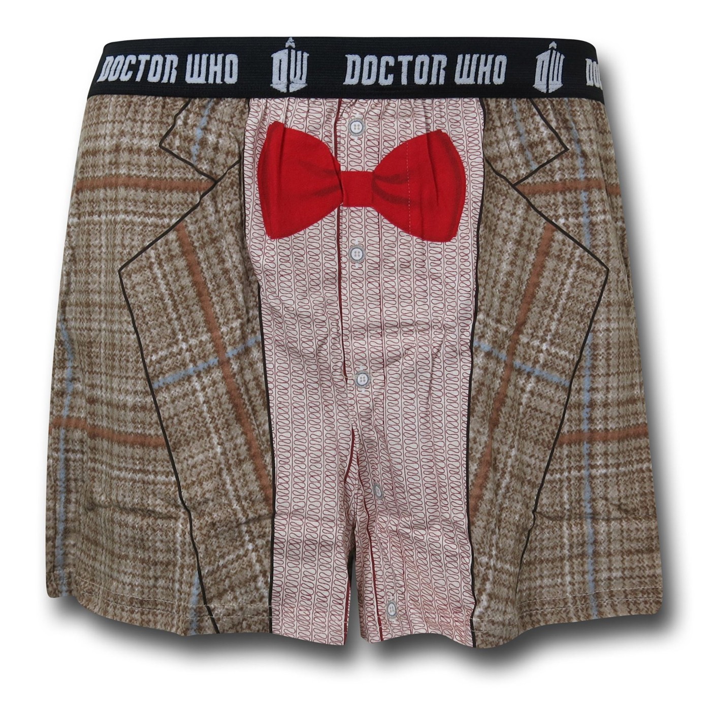 Doctor Who Matt Smith Boxer Shorts, Brown