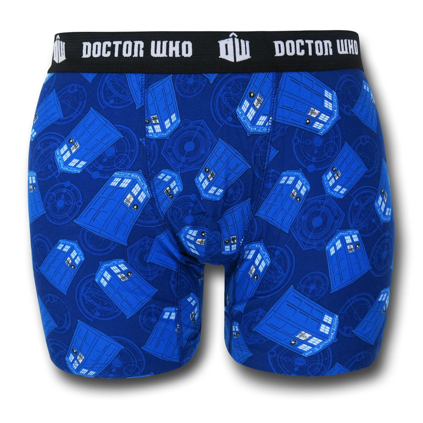 Doctor Who Blue Multi Tardis Boxer Briefs, Blue