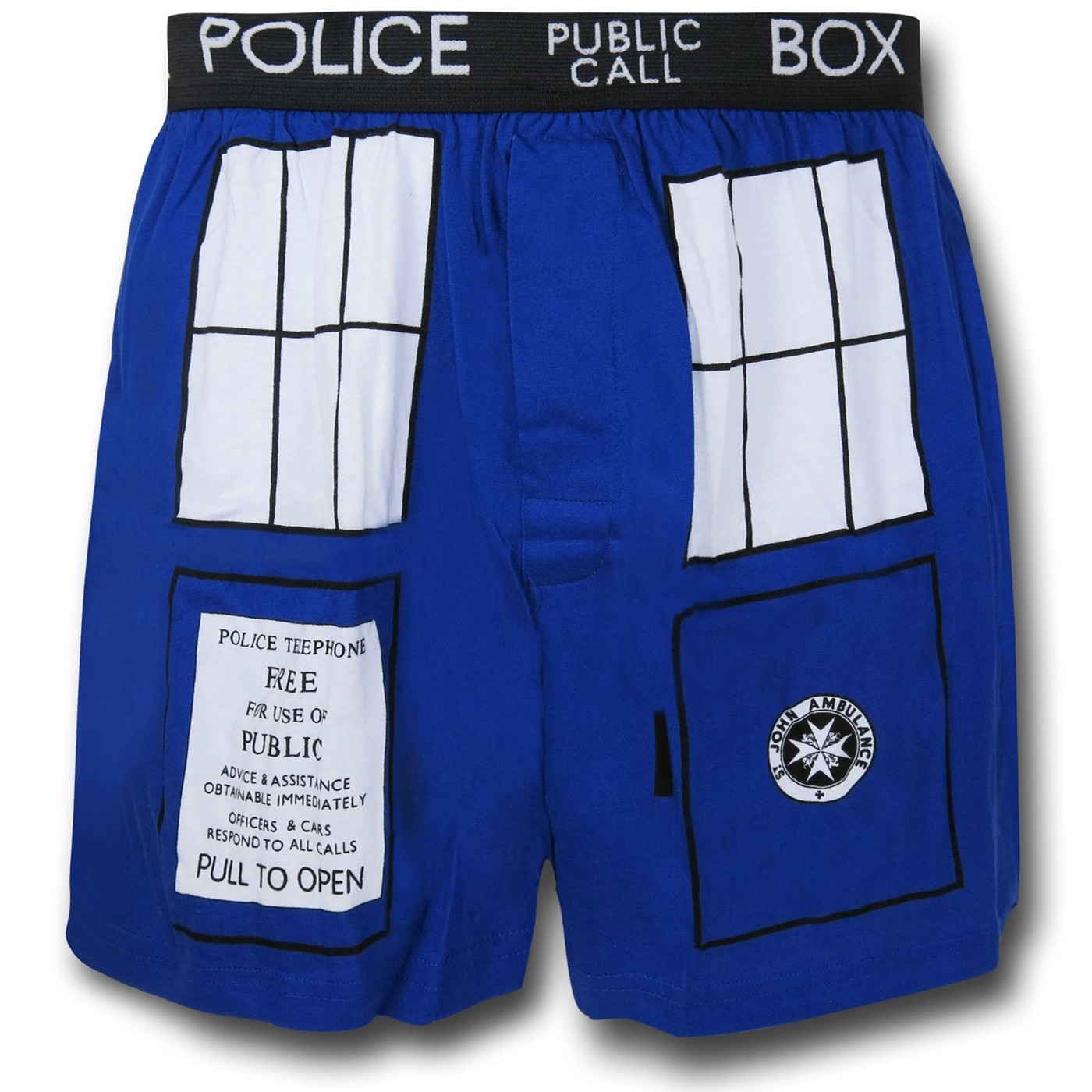 Doctor Who Tardis Design Boxer Shorts, Blue