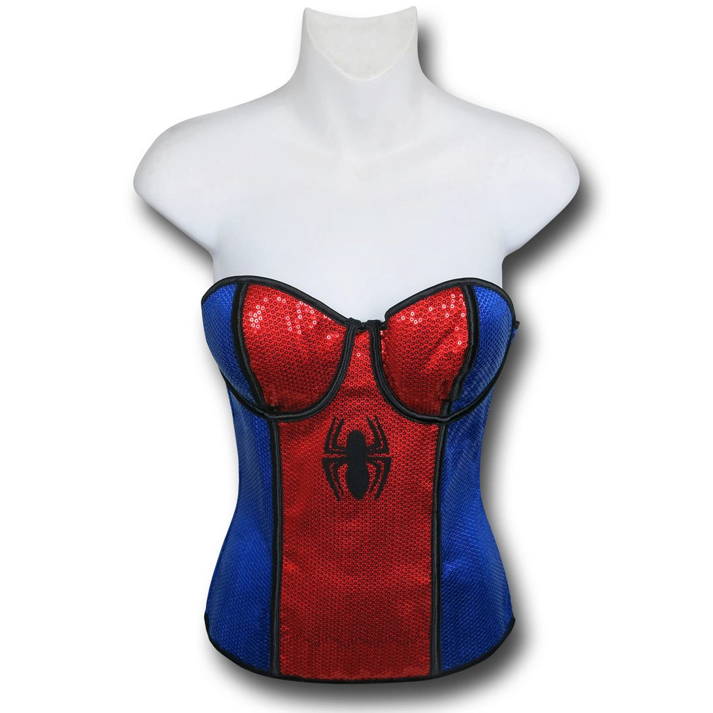 Spider-Girl Costume Sequin Corset, Red
