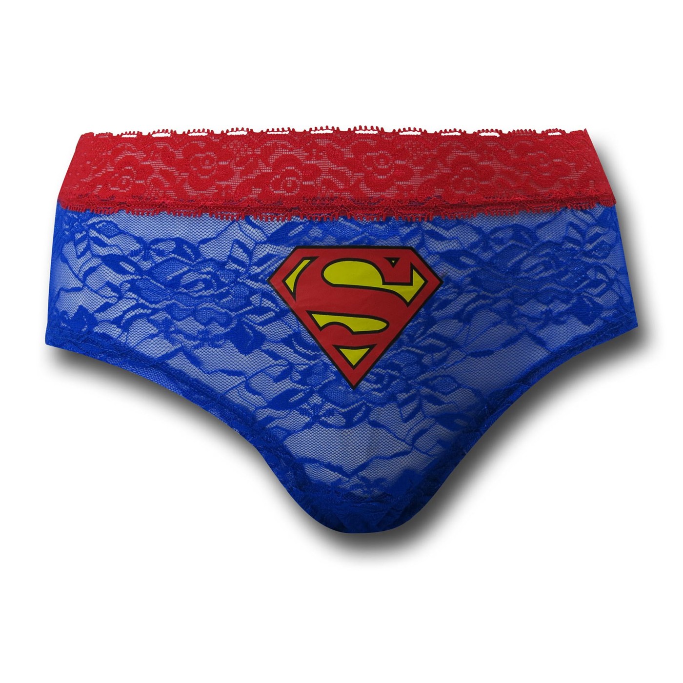 Supergirl Women's Lace Hipster Panty, Blue