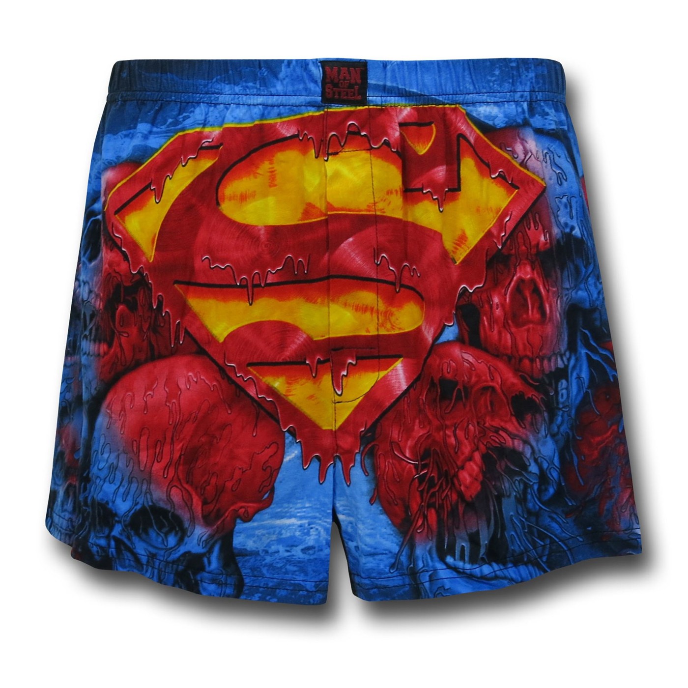 Superman Skulls Boxer Shorts, Blue
