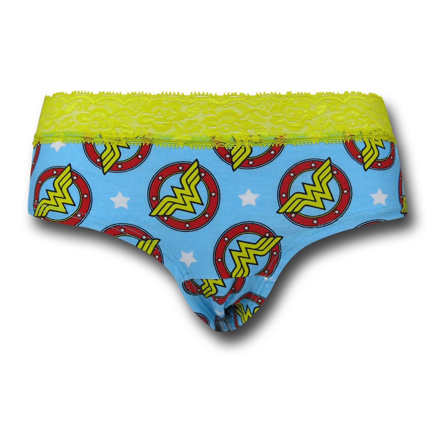 Wonder Woman Women's Blue Symbols Panty, Blue