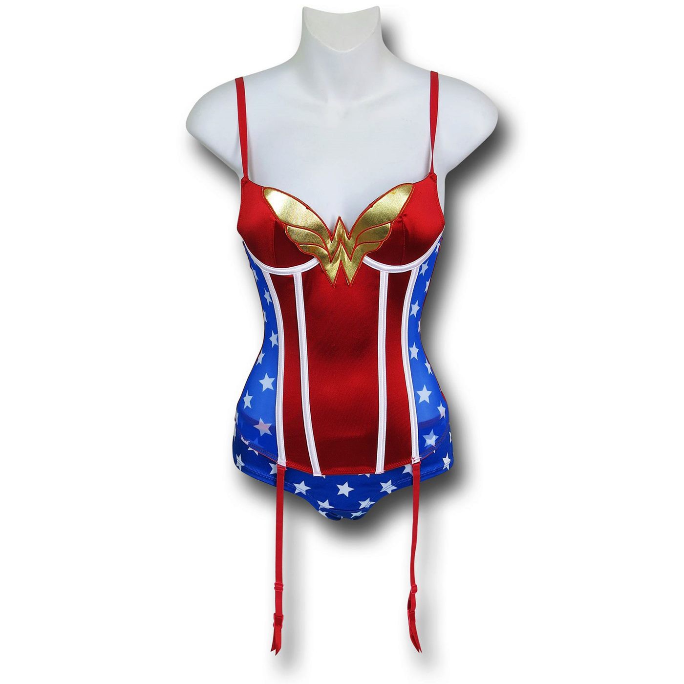Wonder Woman Corset & Panty Set, Red
