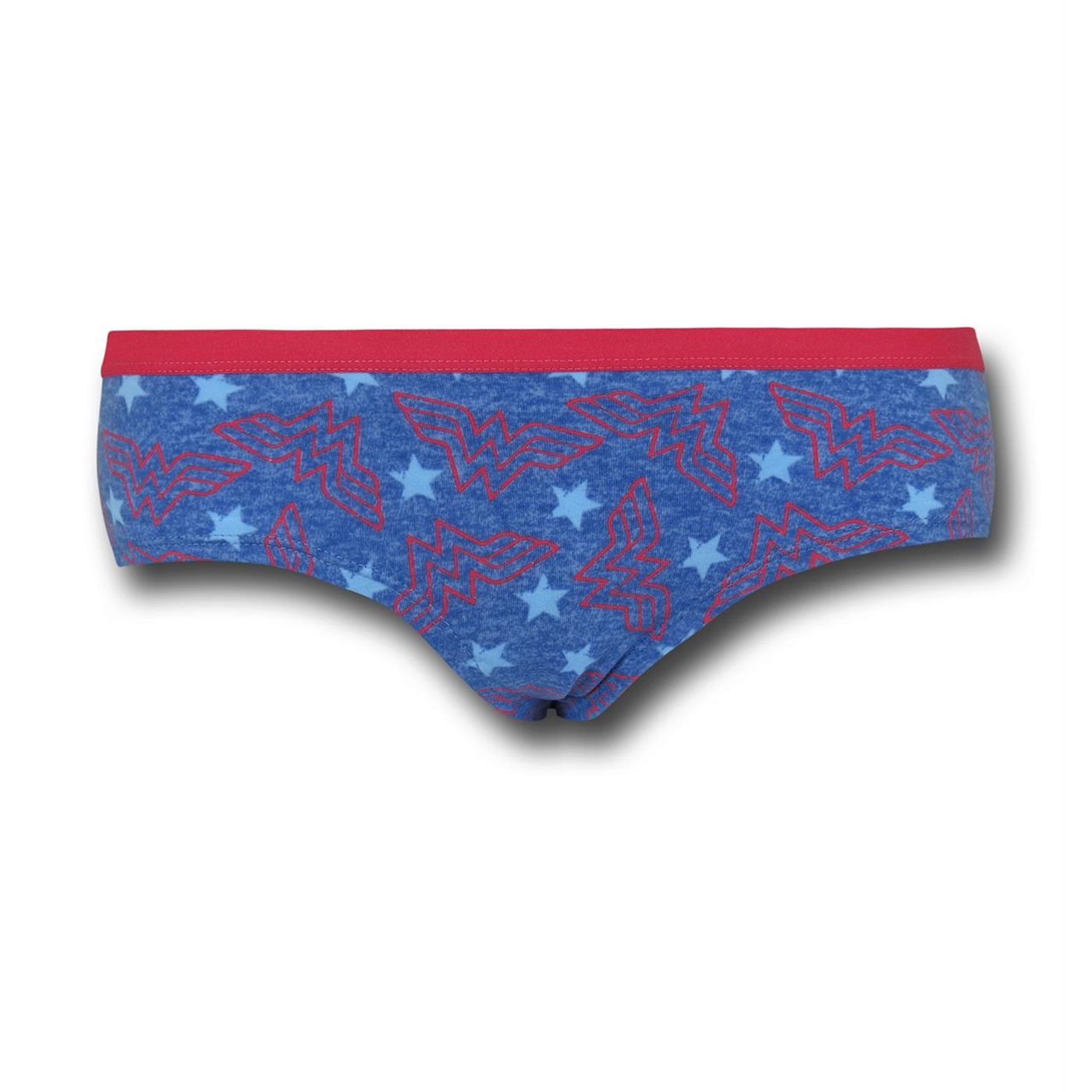 Wonder Woman Symbols Heather Blue Women's Panty, Blue