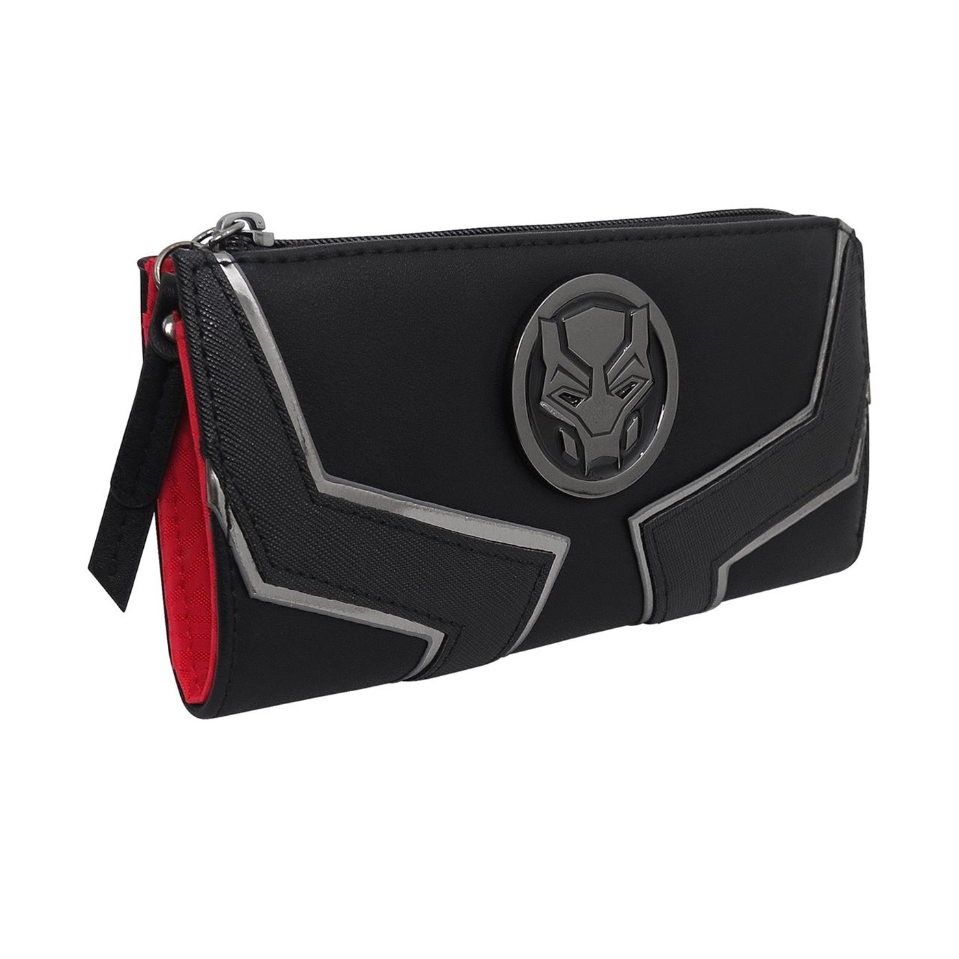 Black Panther Movie Logo Women's Zip Around Wallet, Black