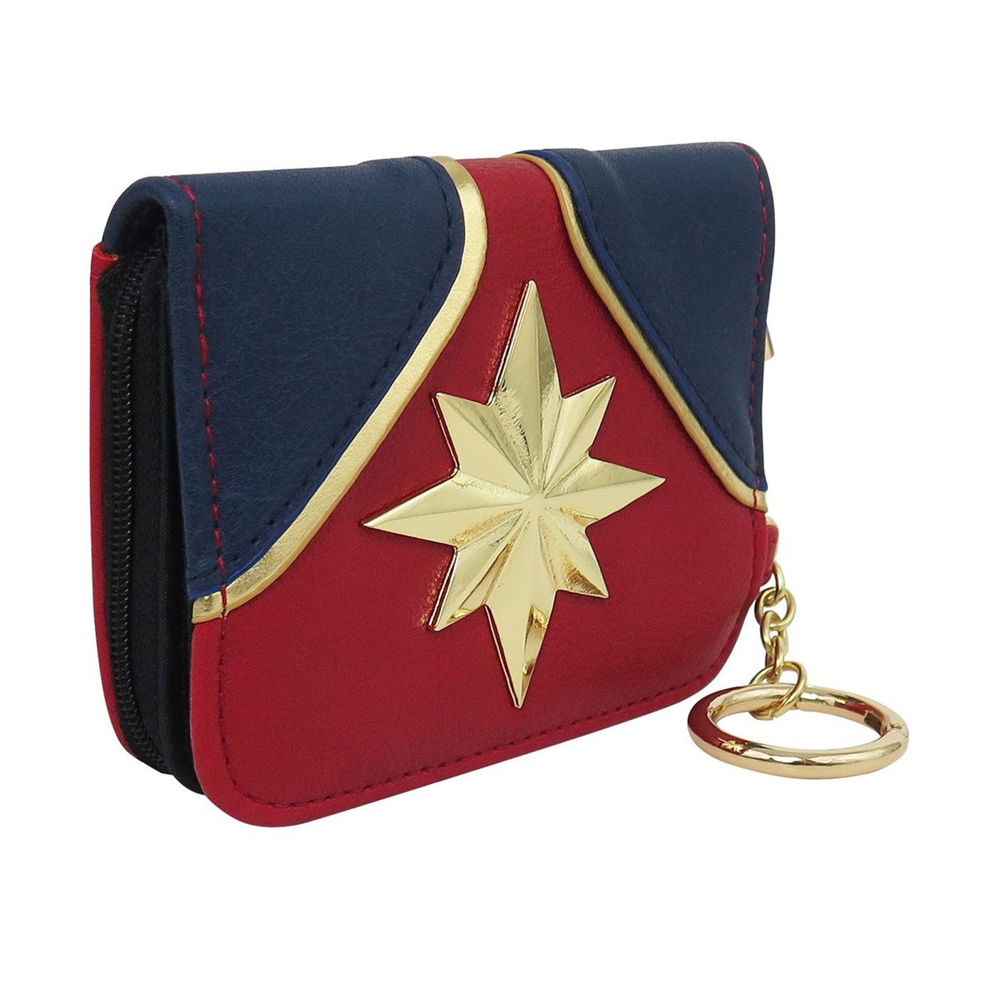 Captain Marvel Juniors Bi-Fold Wallet, Red