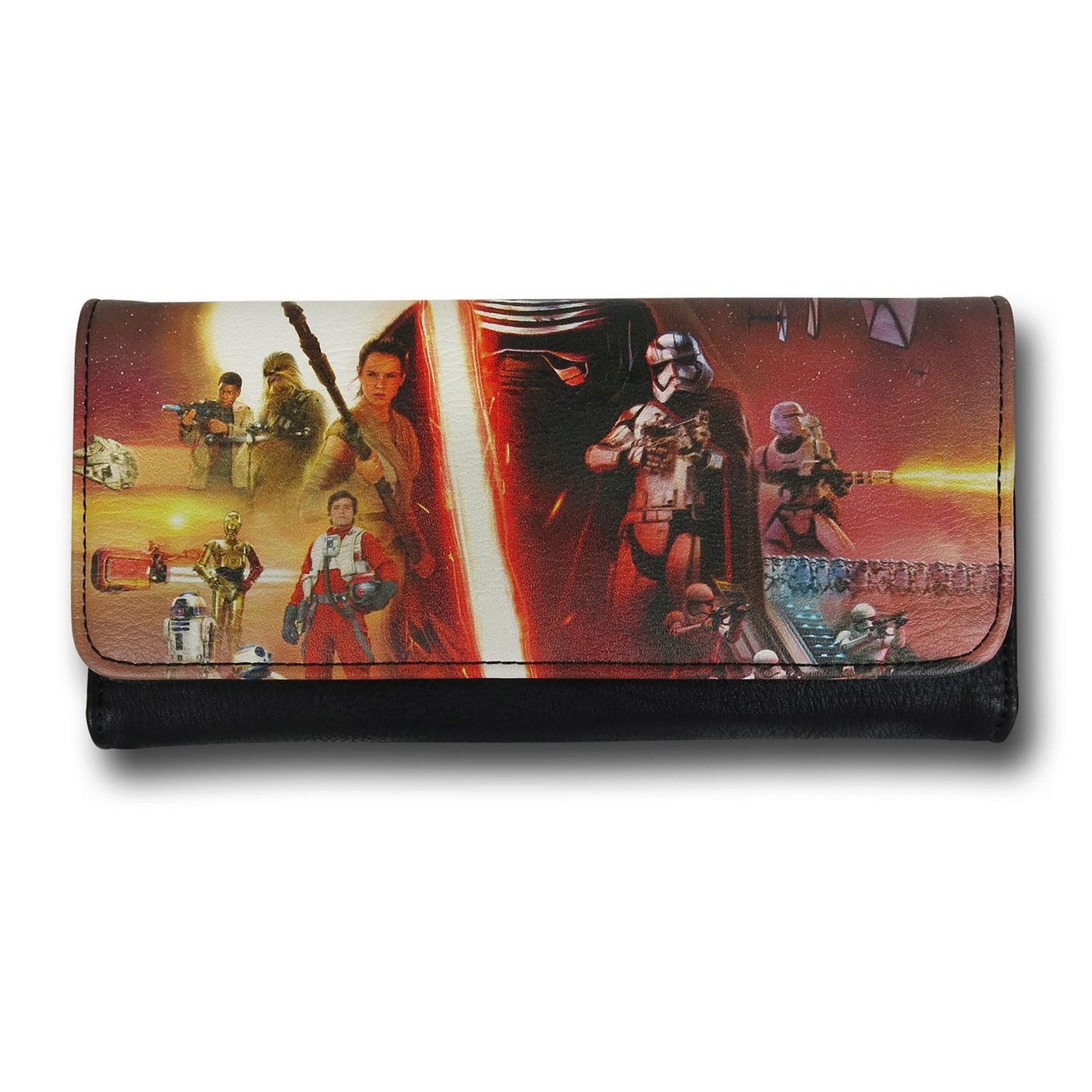 Star Wars Force Awakens Movie Poster Envelope Wallet, Black