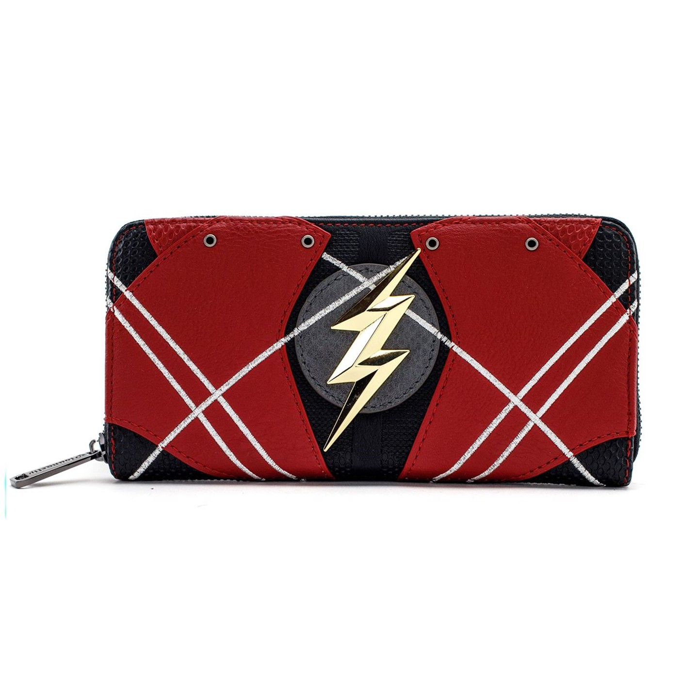 Flash Justice League Armor Zip Around Wallet, Red