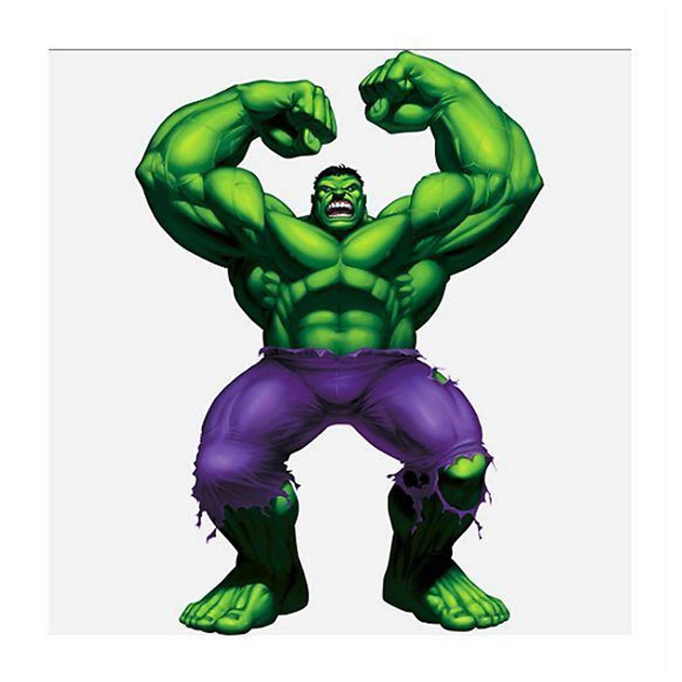 Hulk Raging Life Size Wall Decal, Green
