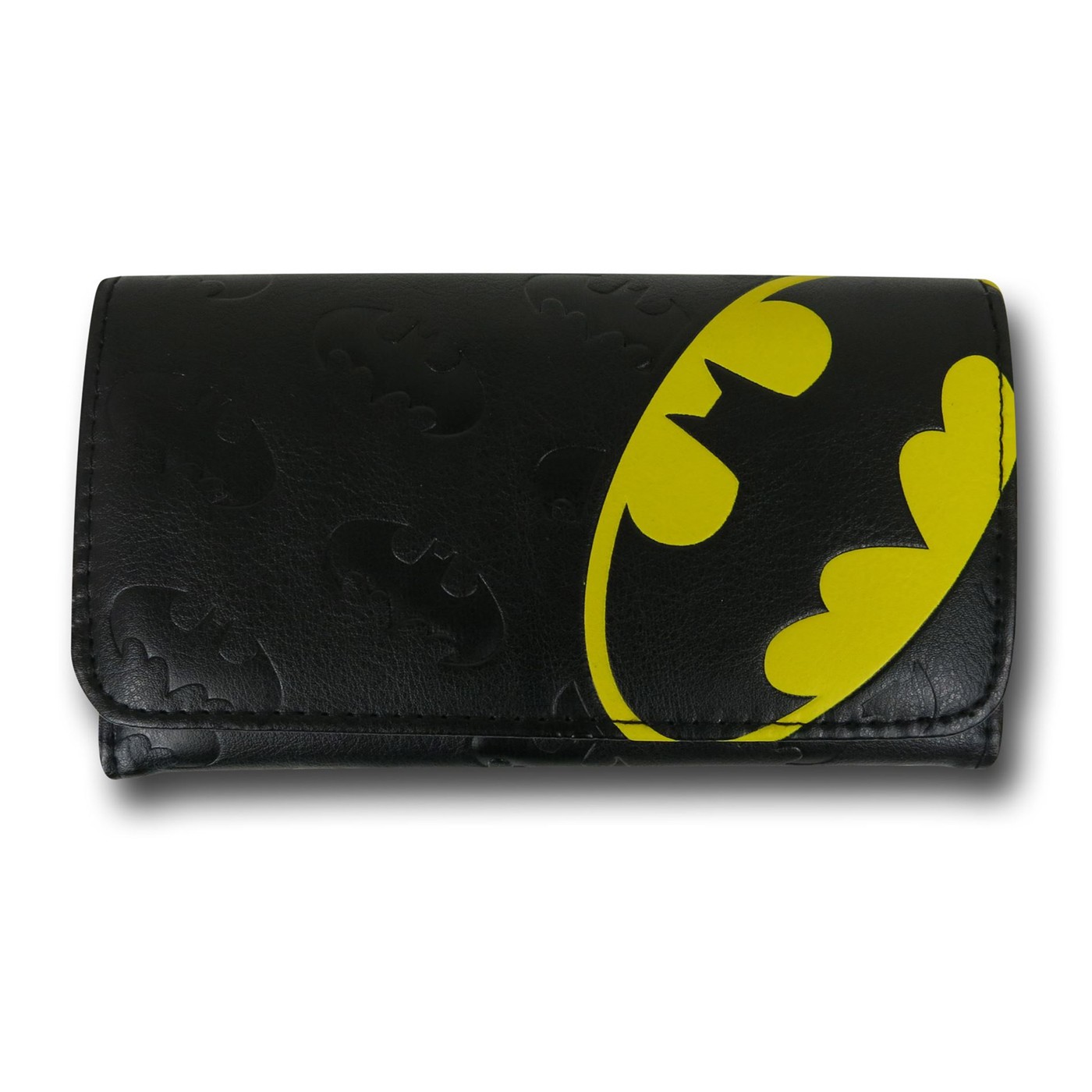 Batman Symbol Checkbook Wallet, Black