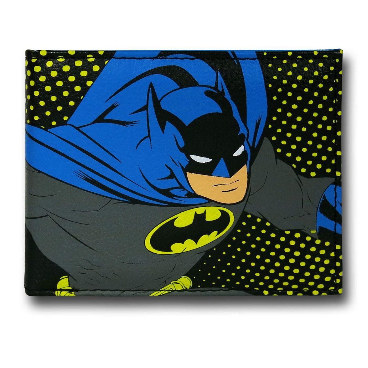 Batman Bi-Fold Debossed Print Wallet, Blue