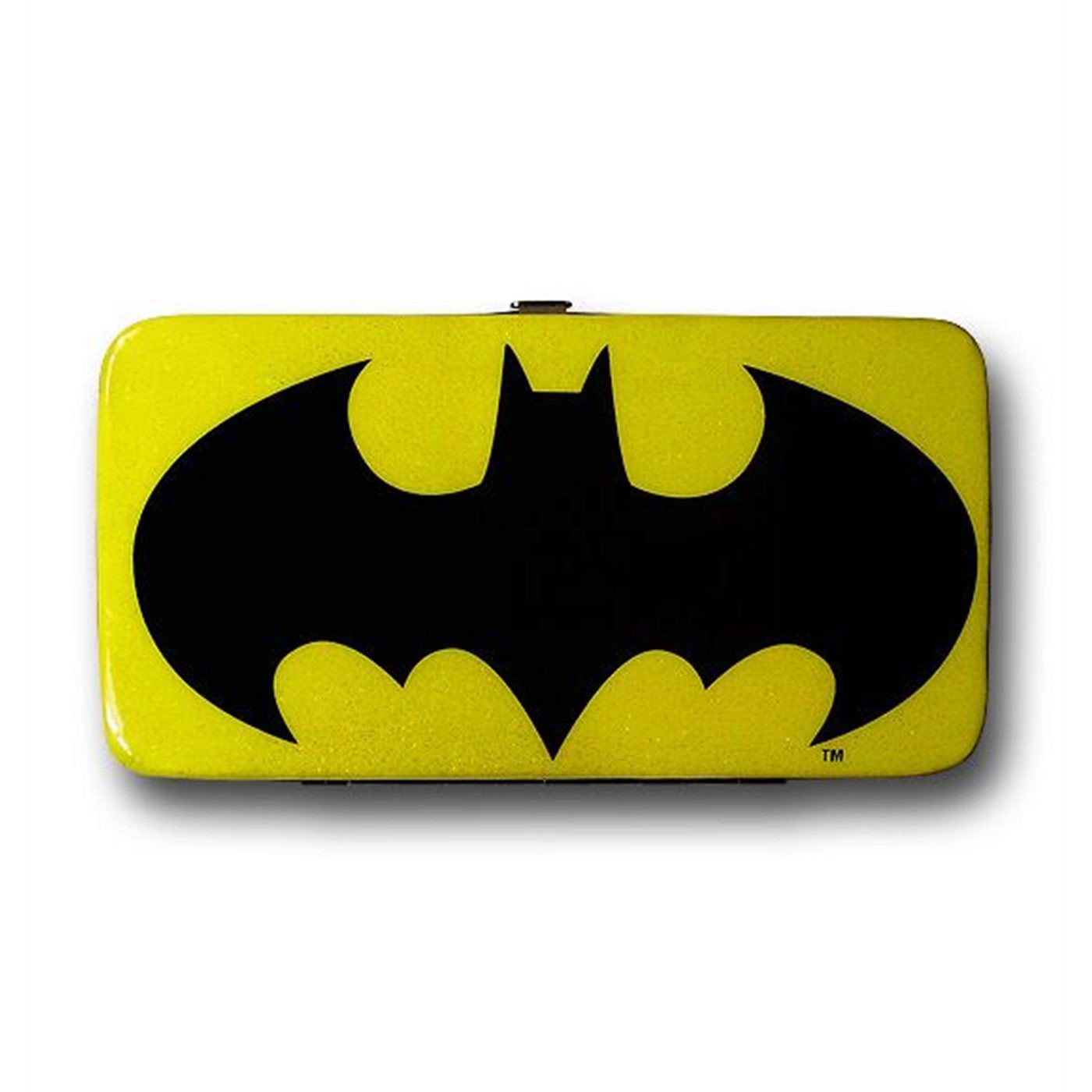 Batman Symbol Gold Glitter Hinged Wallet