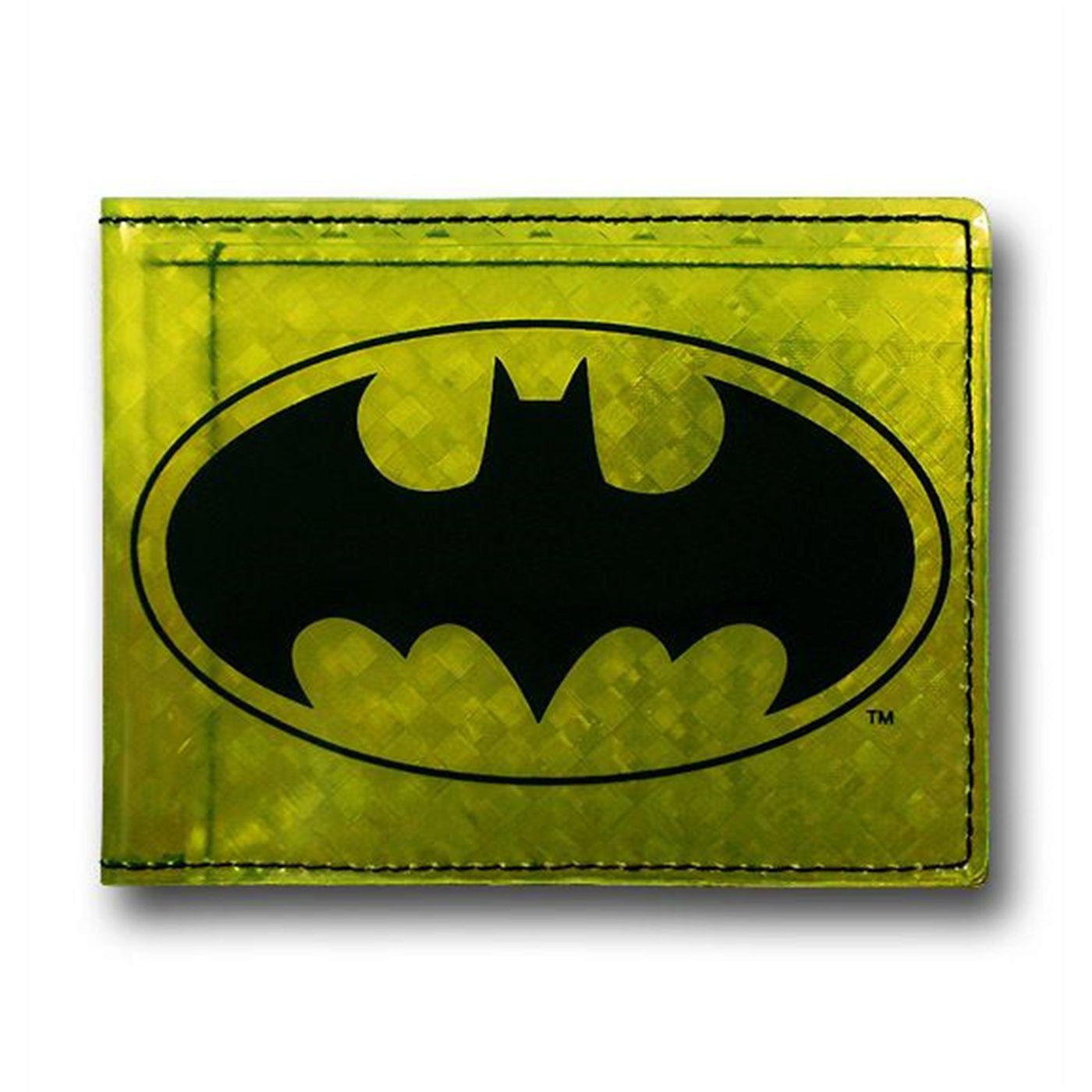 Batman See-Thru Fat Free Wallet, Yellow