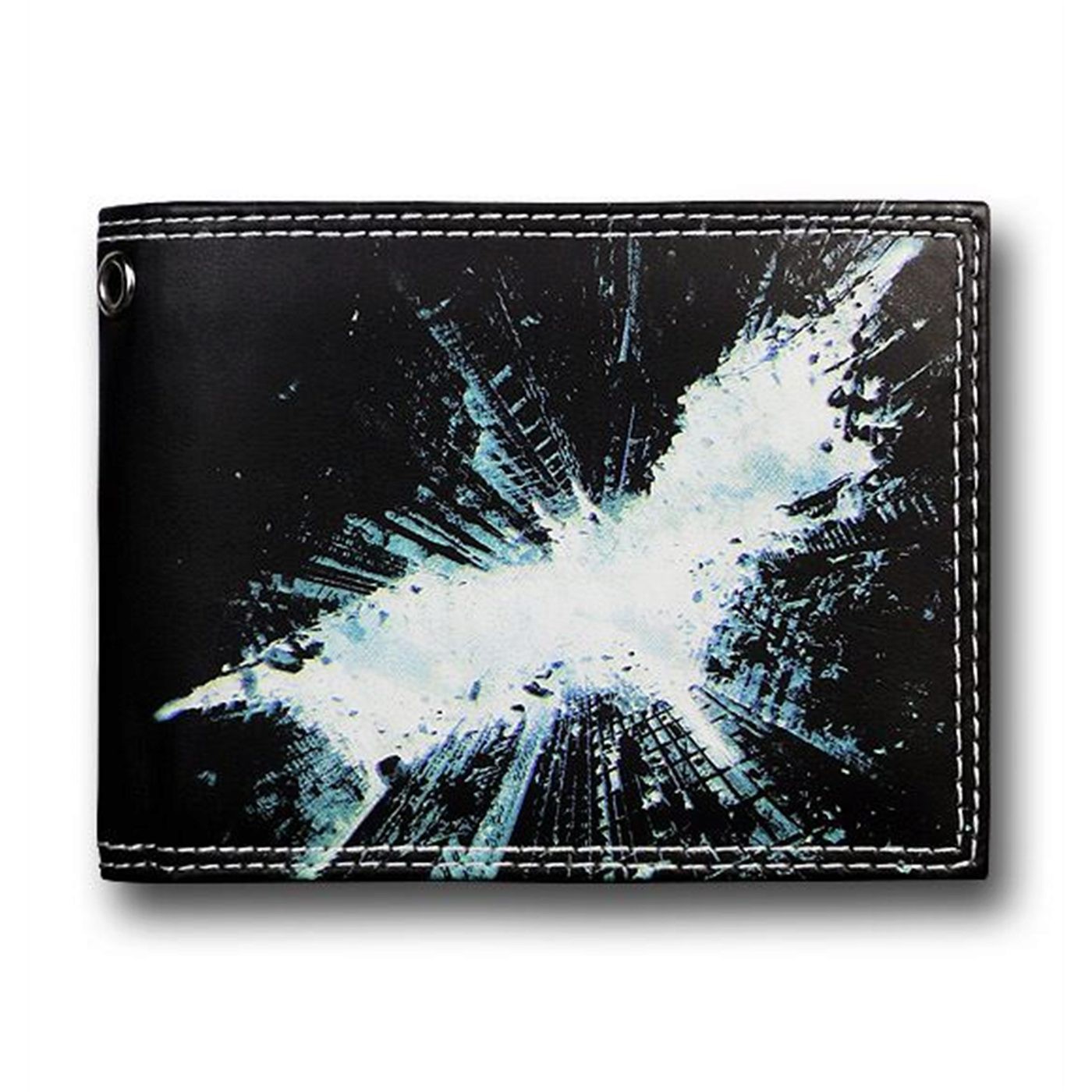 Dark Knight Rises Cityscape Symbol Wallet, Black