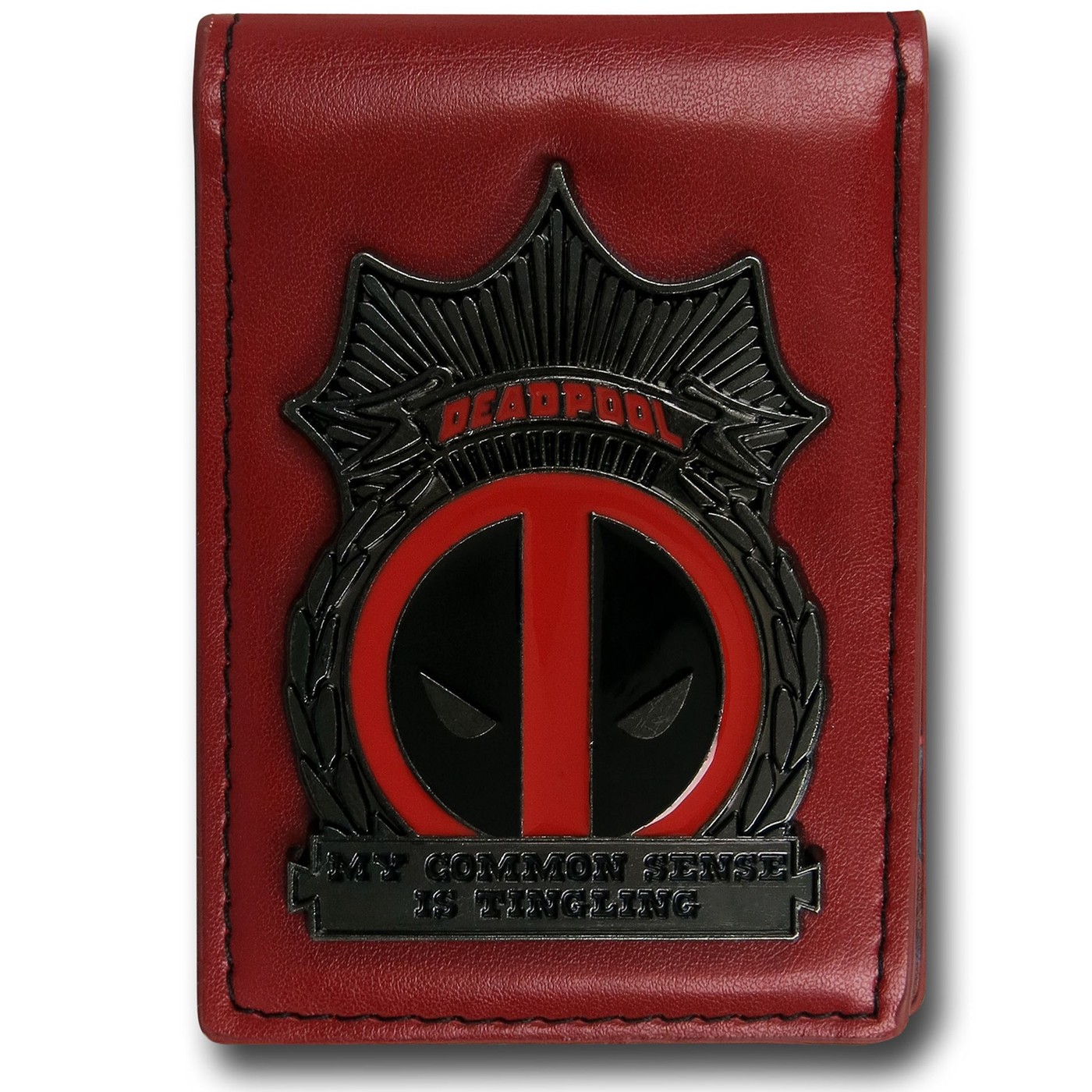 Deadpool Badge Credit Card Wallet, Red